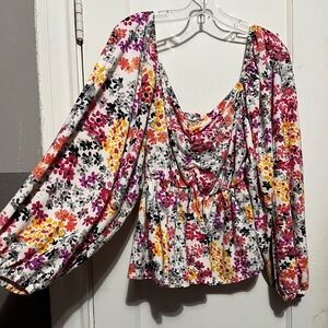 3/$10 floral top